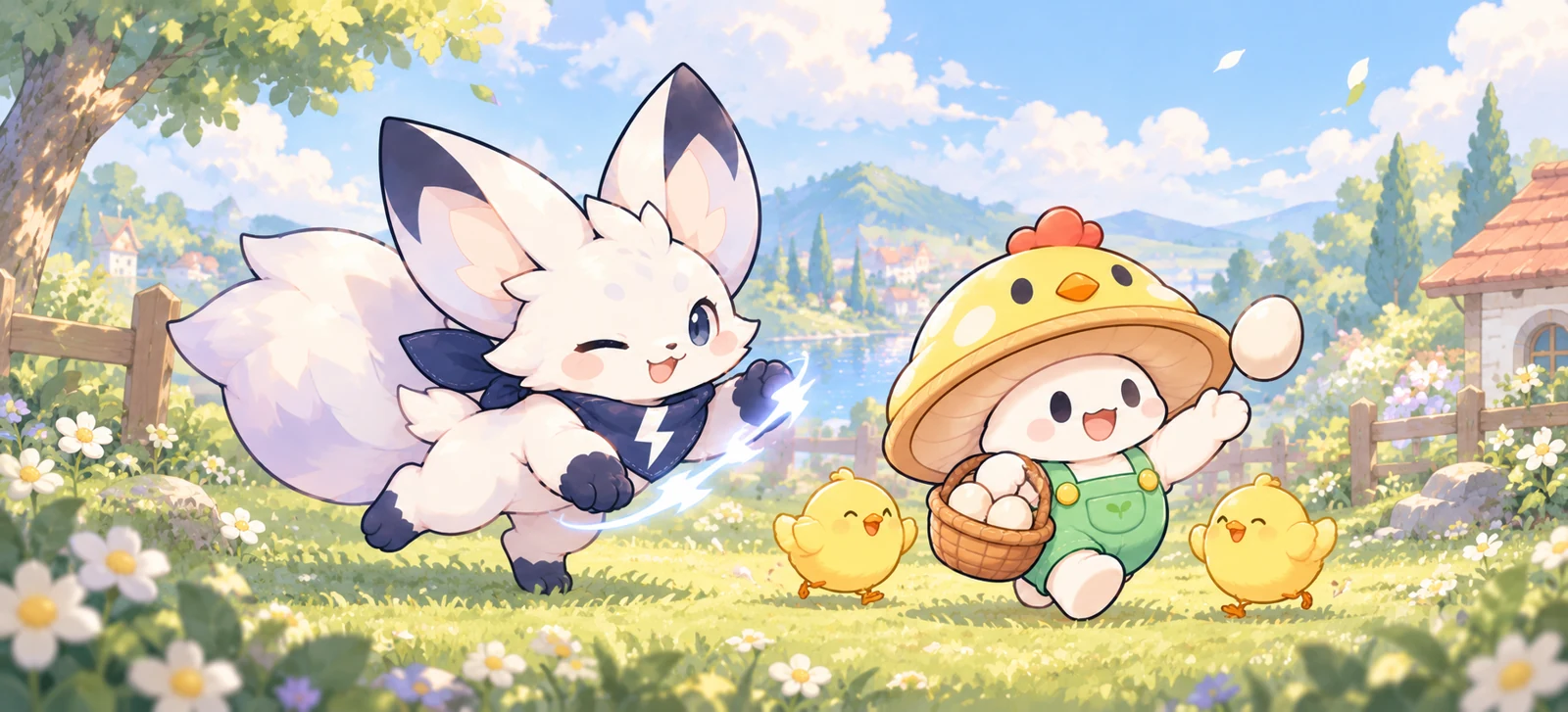 สกิน Nova White Arc และ Momo ชาวสวนลูกเจี๊ยบ